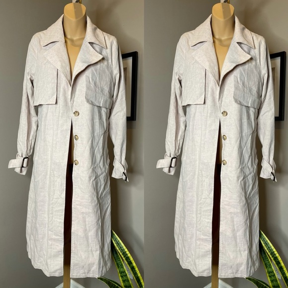 Anthropologie Blush Trench Coat - Picture 7 of 10